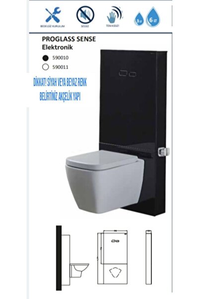 JAPAR Proglass Temassız Elektronik Rezervuar Asma Klozet Tam Takım