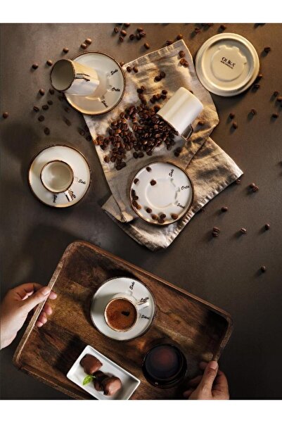 OLİKA Lina 12 Parça Fincan Seti Wood