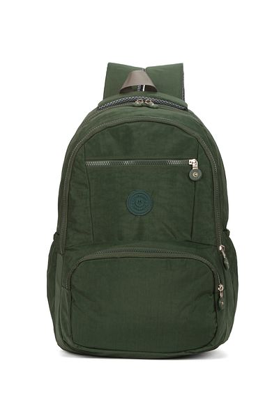AVCA Unisex Waterproof Crinkle Fabric Oversized Laptop School and Travel Backpack with Teddy Bear Gift
