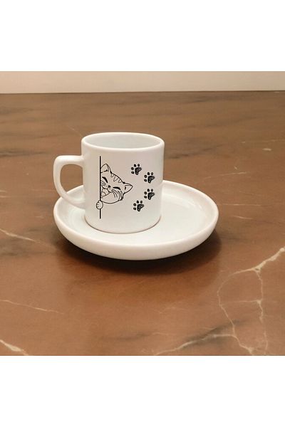D&Y GAUDERY Modern Design Custom Cup - Coffee Color, Two Pieces, a Quality Espresso Cup