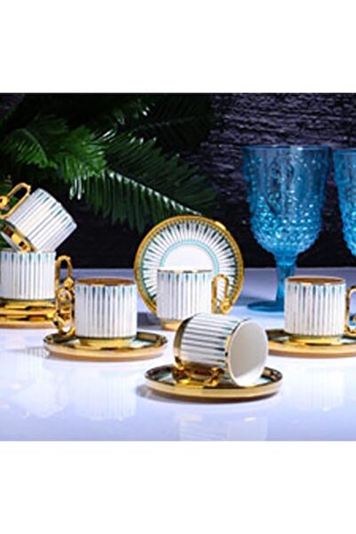 Kosova 6 Lı Nescafe Fincan Takımı Yeşil İst-182