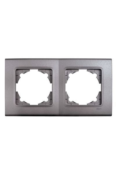 VİKO Linnera Life Granite Gray Double Socket Frame
