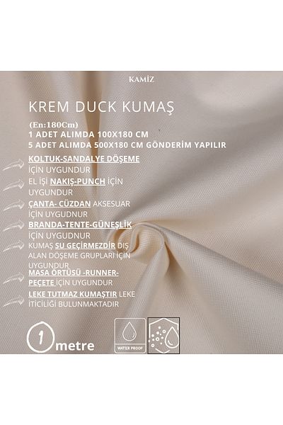 KAMİZ Απλό ύφασμα πάπιας - ύφασμα διάτρησης και τσάντας - Τραπεζομάντιλο Runner