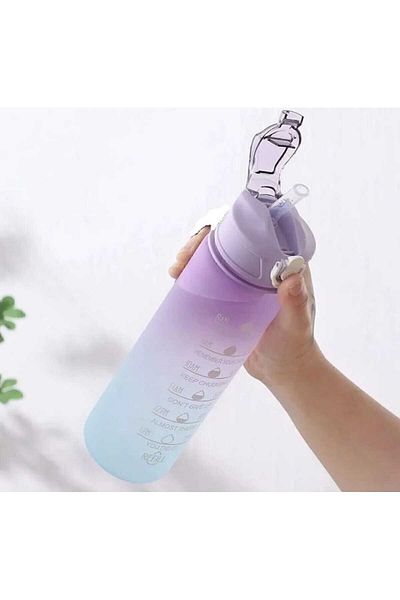 Dalian Home 900 ml Tritan Sports Gym Water Bottle - Motivational Water Bottle and Water Bottle