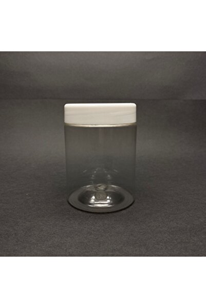 Pause Art Home 250 Cc Silindir Pet Kavanoz - Beyaz Plastik Kapaklı - 250 Ml P...