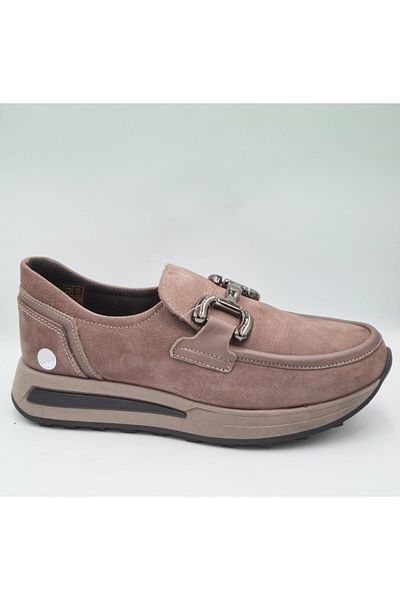 Mammamia D24Ka-3260 Mink Nubuck Leather - Women's Daily Casual Shoes
