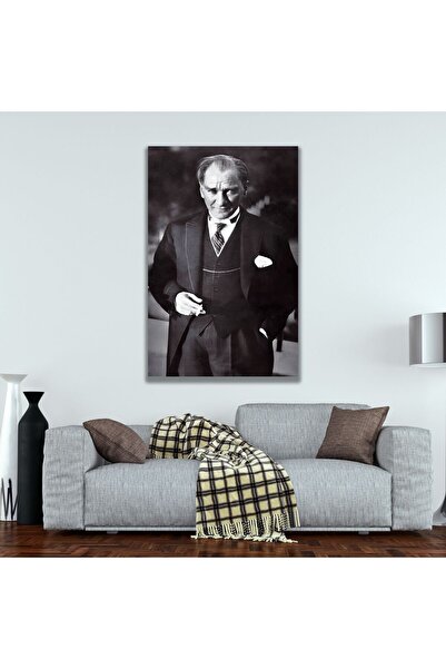 GAAGART Tekli Dikey Kanvas Ofis Tablosu Klasik Atatürk Portresi
