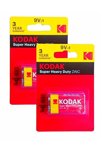 Kodak 2 Adet Çinko Karbon Blister 9 Volt Pil