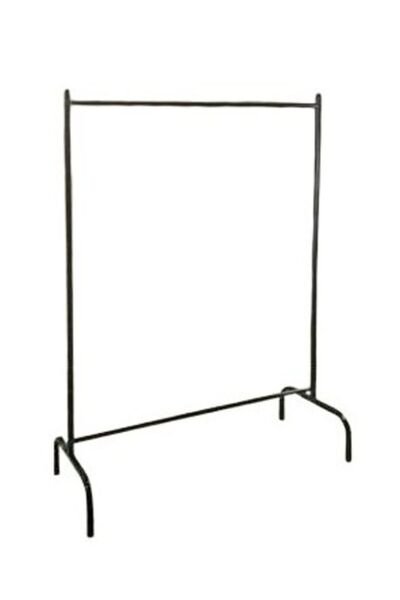 Webburada 138 cm Siyah Metal Konfeksiyon Askısı Konfeksiyon Elbise Askılığı Eşek Askılık Ayaklı Askılık Metal