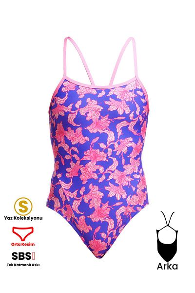 FUNKİTA Funkita Ss Perfect Petal - Women's Thin Strap Training Swimsuit