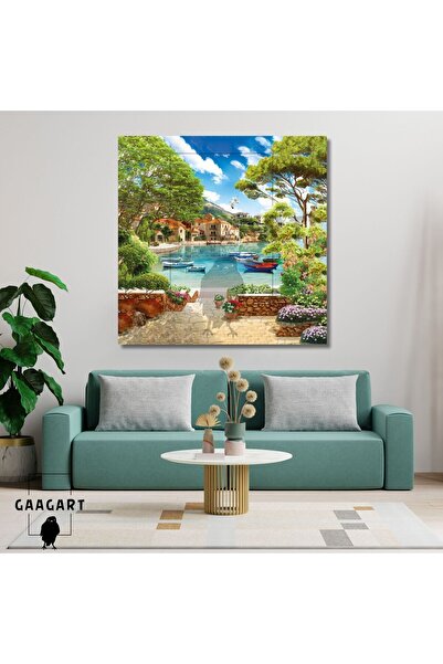 GAAGART Tekli Kare Kanvas Tablo Rahatlatıcı Manzara Tablosu