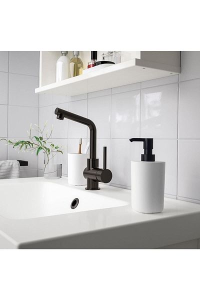 IKEA Λευκό Σετ Μπάνιου Storavan - 3 Τεμάχια, 70429003