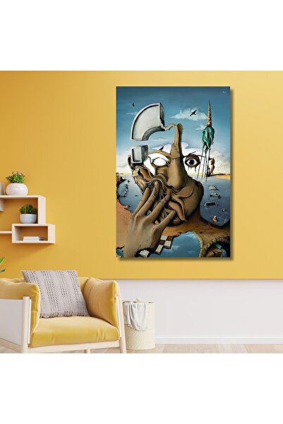 GAAGART Tekli Dikey Kanvas Poliklinik Tablosu Salvador Dali Silüet