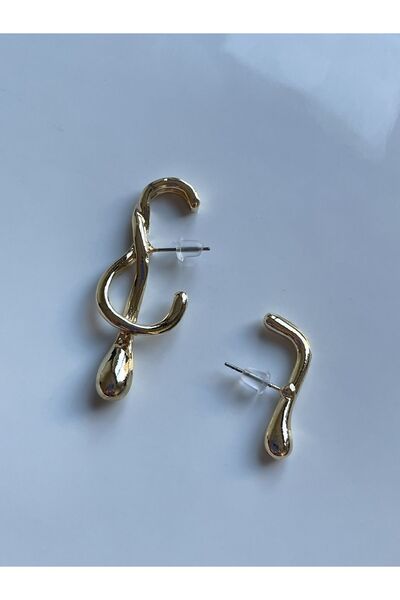 Lavian Accessories Gold Fluxing Küpe Seti