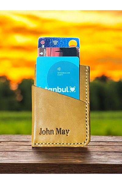 Bayramoğlu Genuine Leather Men's and Women's Wallet - with Card Holder