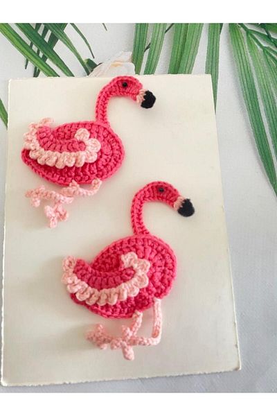 Kadın Girişimciler Atölyesi Flamingo Design, tricotat manual, cataramă snap din 2 piese