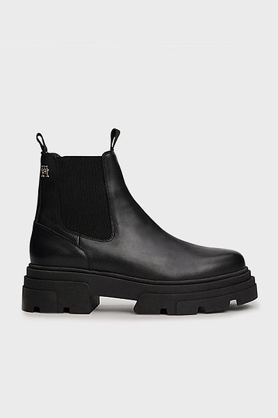 Tommy Hilfiger Chelsea Leather Boots - Fw0Fw08089 Bds
