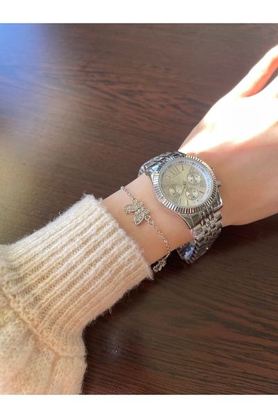 Spectrum M.kors Model Roman Numeral Case Detailed Wristwatch Unisex