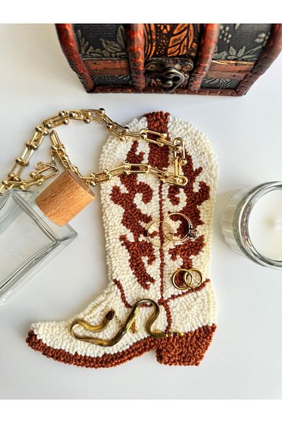 Tk Punch Bohemian Cowboy Boots Jewel Earrings Jewelry Carpet - Coaster