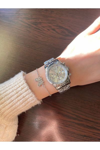 Spectrum M.kors Model Roman Numeral Case Detailed Wristwatch Unisex