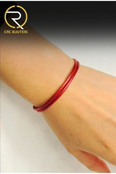 Crc Bijuteri Unisex Kırmızı Ip Bileklik Arkadaş Bilekliği