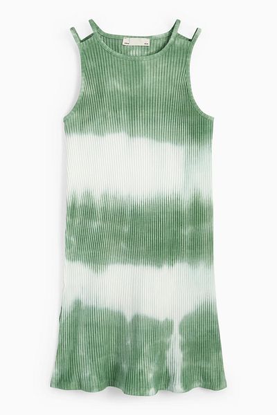 Zeyder Kids Rochie cu bretele pentru fetiță cu model Tie Dye