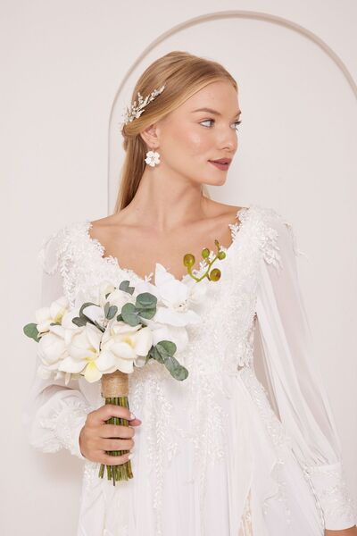 Runkli Adams Bridal Buckle and Earring Set