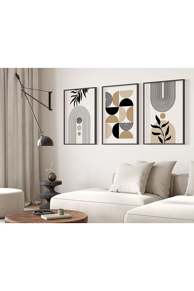 TekTablo Set de pictură înrămată, modele de pictură pentru decorarea casei