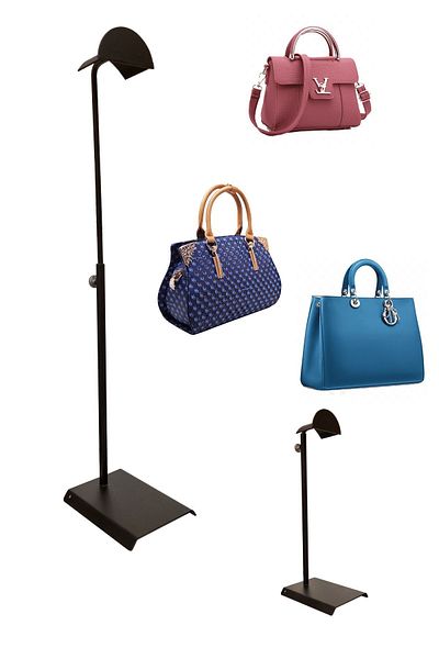 Manken İstanbul High Quality Black Bag Stand - Adjustable Display & for Store
