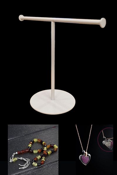 Manken İstanbul Metal T Necklace and Jewelry Hanger - Organizer and Bracelet Stand