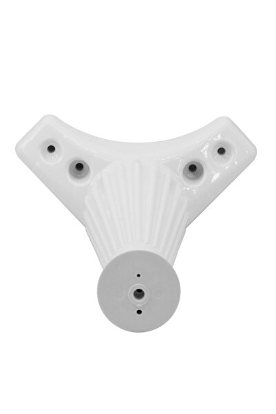 Badem10 Wetra Line Λευκό Έπιπλο Καναπές Πόδι - 15 cm (4 ΤΕΜ)