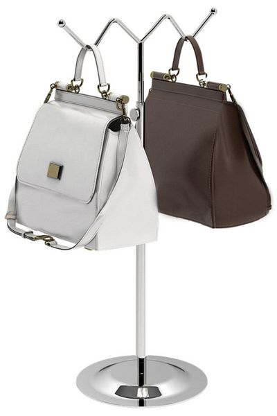 Manken İstanbul Adjustable Chrome Plated - Bag and Display Stand for Store