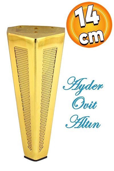 Badem10 Ovit Mobilya Kanepe Koltuk Baza Tv Ünitesi Ayağı Metal Ayakları 14 Cm...