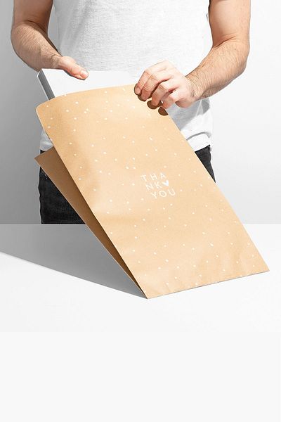 AkalBatu No1 25 Modern Series Cargo Envelopes - Kraft - 23X35X10 cm