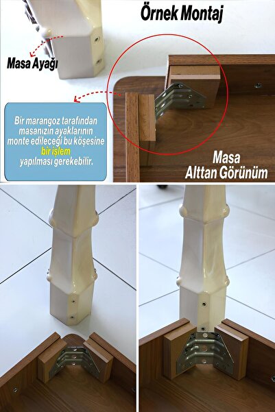 Badem10 4 Adet Suit Masa Dresuar Ayağı 75 Cm Plastik Gümüş Gri Ayak Mutfak Yemek Masası Mobilya Ayakları