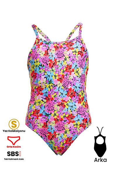 FUNKİTA Funkita Db - Girl's Summer Nights Training Swimsuit with Diamond Back