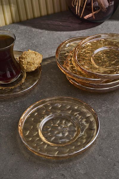 Perotti Ringo Stone Amber - 6-Piece Stylish Tea Plate