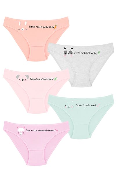 DOMİKİDS Chiloți din bumbac pentru fete DomiKids Pachet 5 75250