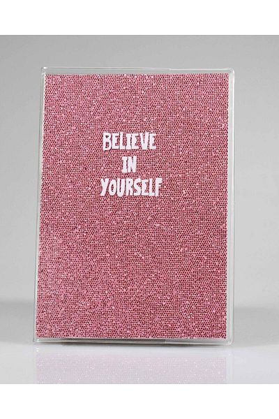 4nio Pink Believe Glitter Notebook