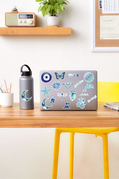 AR Sticker - Σετ αυτοκόλλητων tablet για φορητό υπολογιστή Vsco Blue 1