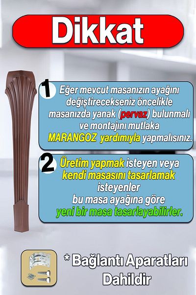 Badem10 Coloana Masa Dresuar Picior 77 Cm Picior Plastic Cu Model Lemn Bucatarie Masa Sufragerie Mobila Picioare