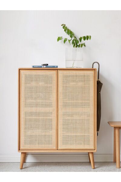 MoldHome Ahşap doğal hazeranlı ayakkabılık