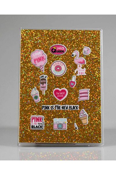 4nio Caiet Sari Pink Glitter