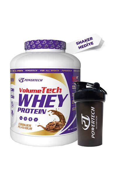 PT SPORTS&NUTRITION PowerTech Volumetech - Flavored Cookie Whey Protein 2400gr 60 Servings