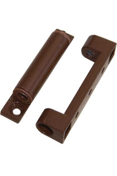 HUZURAKS Menteşe 2'li Paket Pvc Pimapen Pencere Menteşesi Zamak 75mm Koyu Kahve