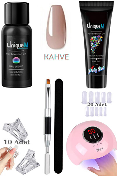Uniquem 35 Parça Tırnak Yapma Poly Gel Seti Protez Tırnak Yapma Tırnak Süslem...