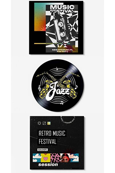 Buka Shops Jazz Plak Duvar Dekoru