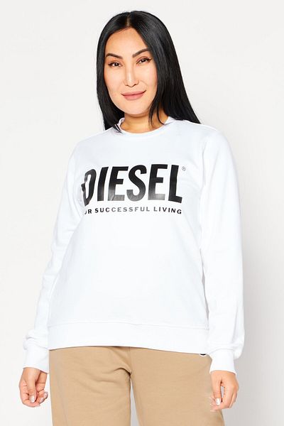 Diesel white sweatshirt store