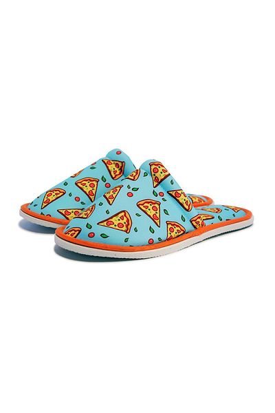 Chochili Παντόφλες σπιτιού με μοτίβο πίτσας Unisex Μαλακή σόλα