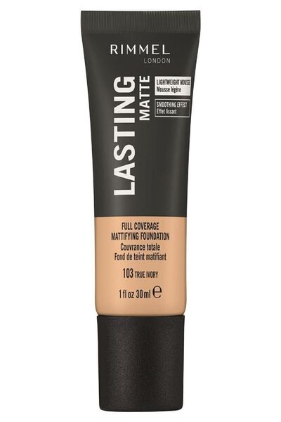 RIMMEL LONDON Lasting Matte Foundation 103 True Ivory 30 ml